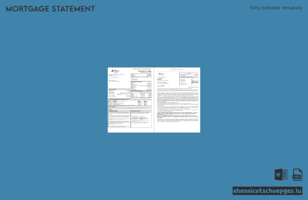 Kontoauszug der First International Bank and Trust (USA) im Word- und PDF-Format, 3 Seiten, Beispielvorschau (Seite 1-2)